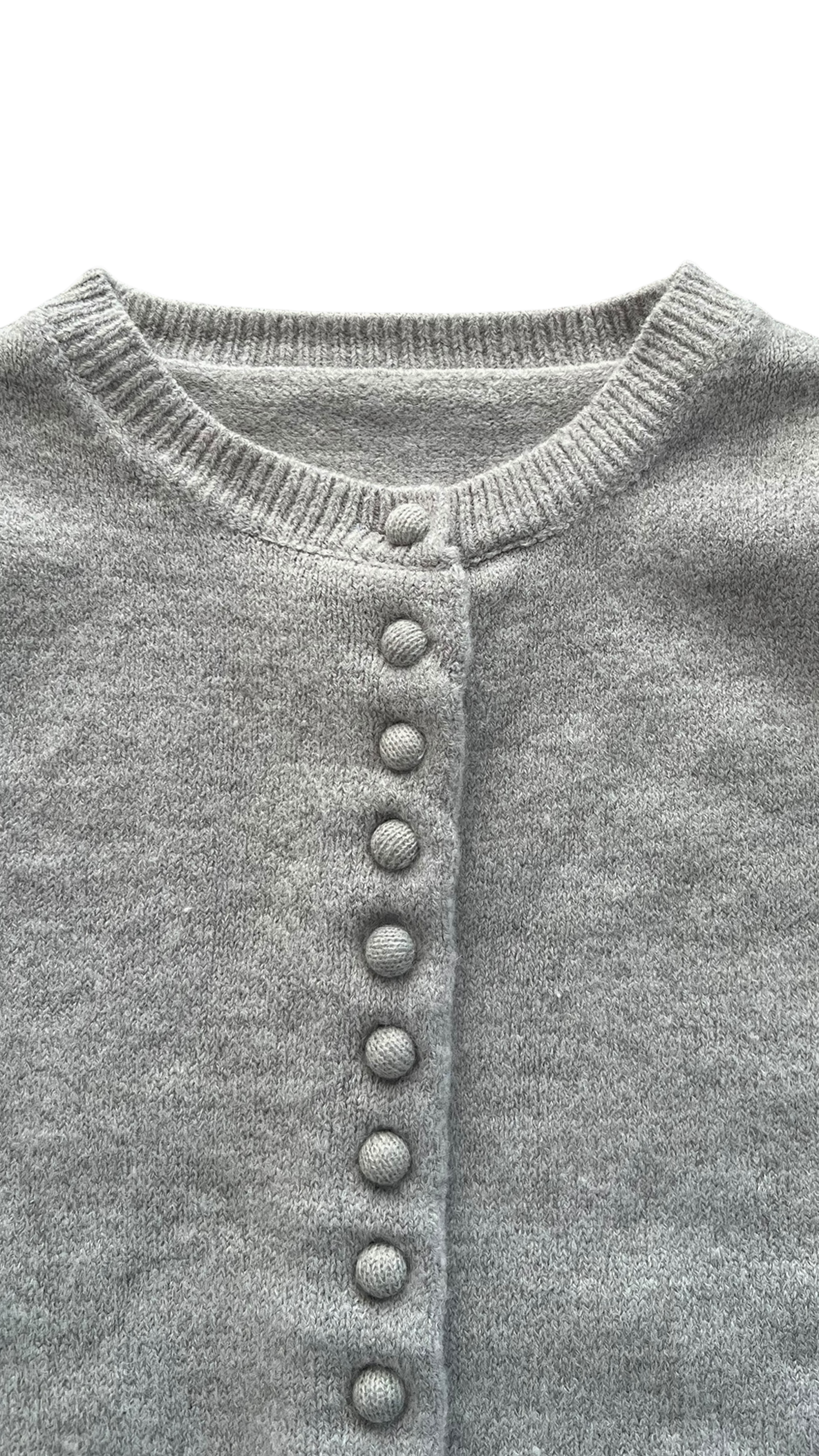 Spring button cardigan (gray)