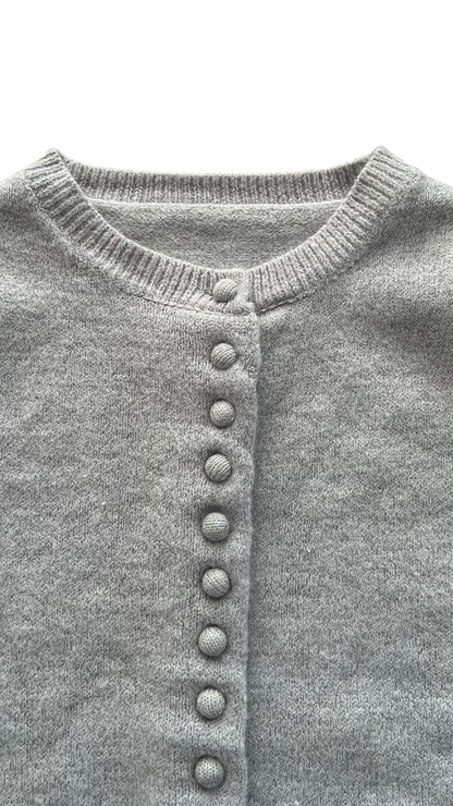 Spring button cardigan (gray)