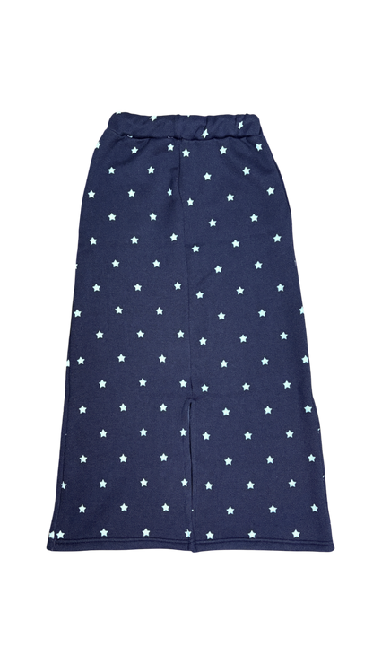 Star long skirt (navy)