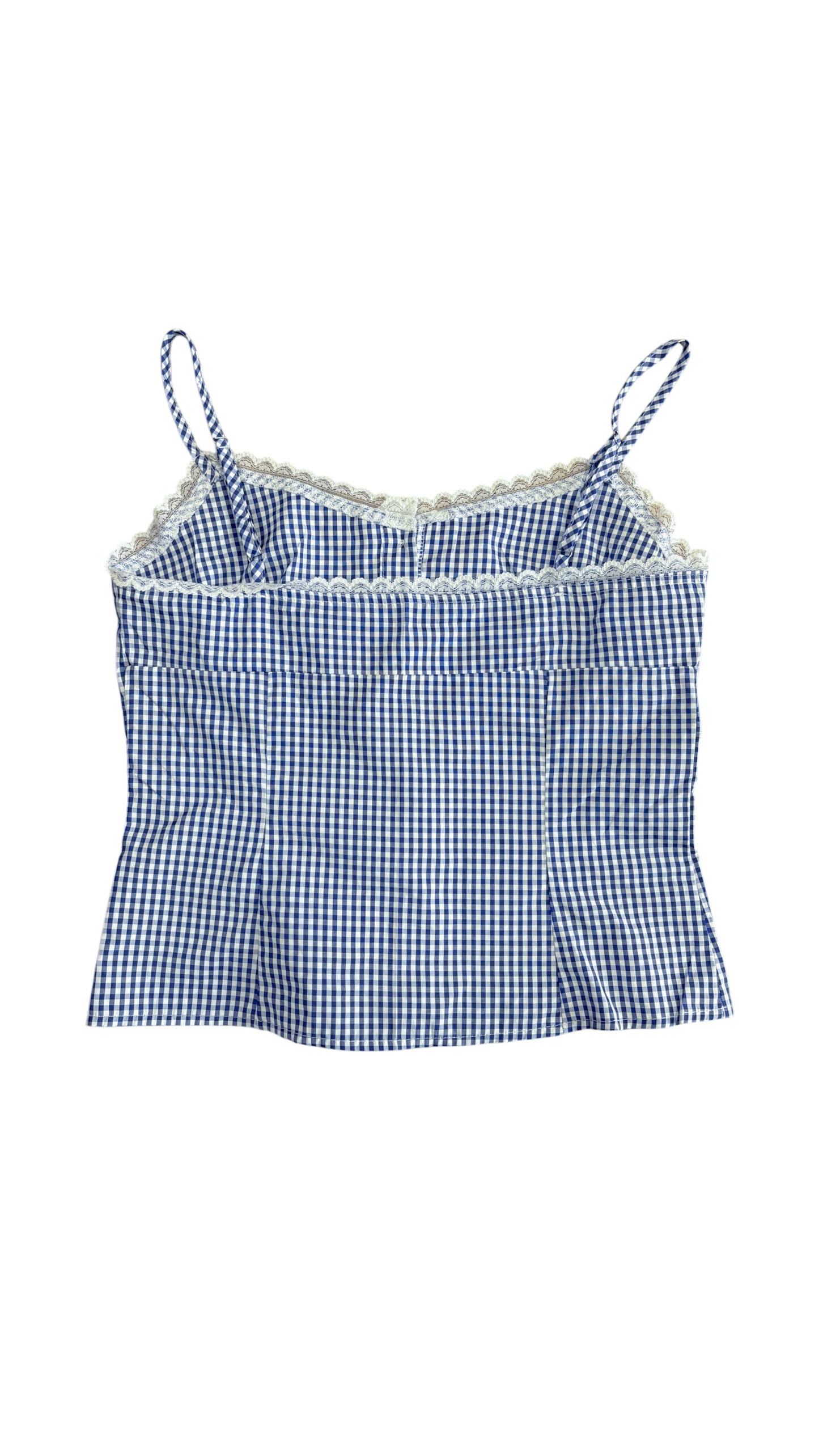 Candy check bustier (blue)