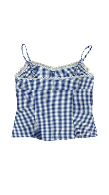 Candy check bustier (blue)