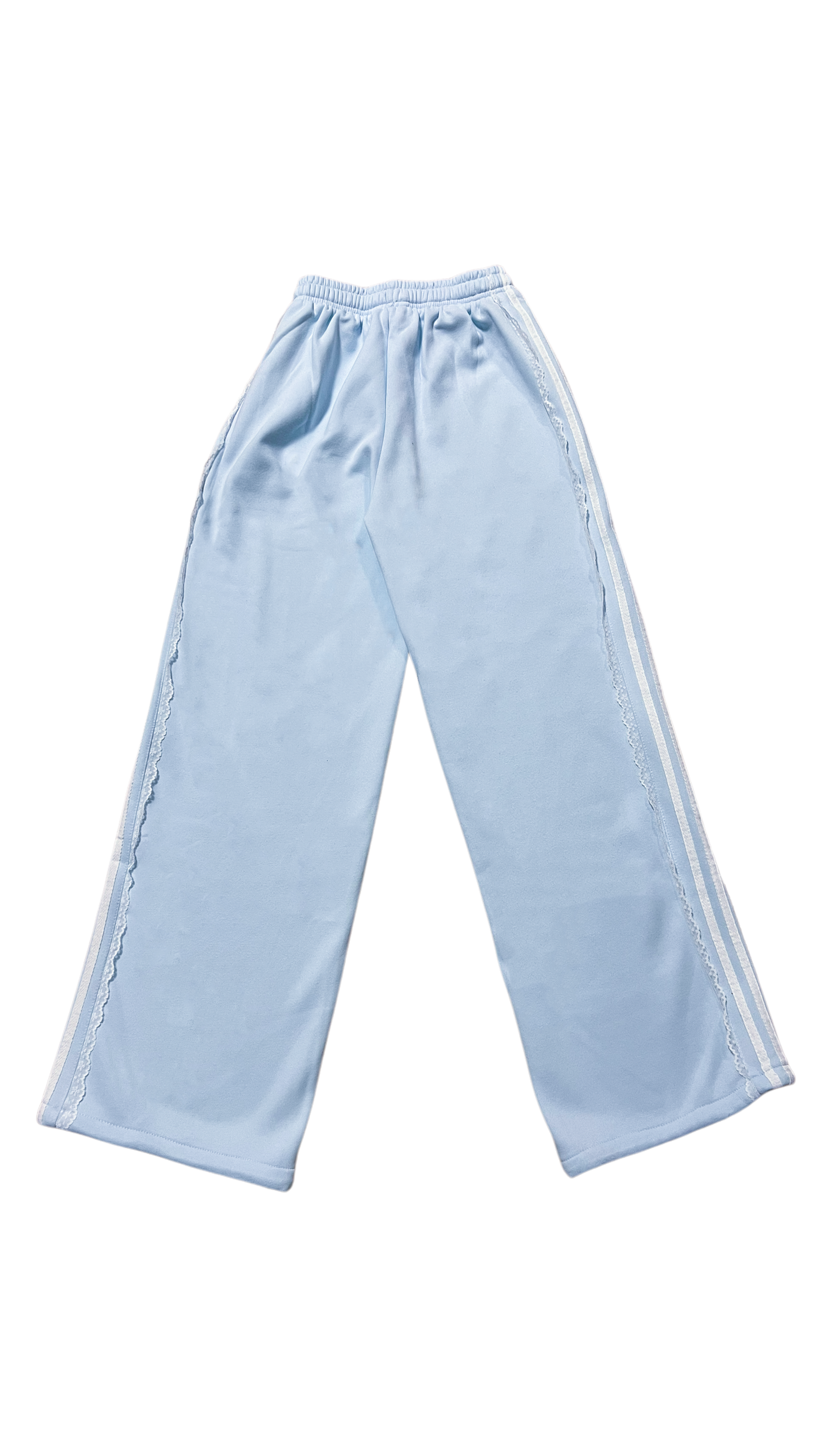 Lace tape sweatpants (skyblue)