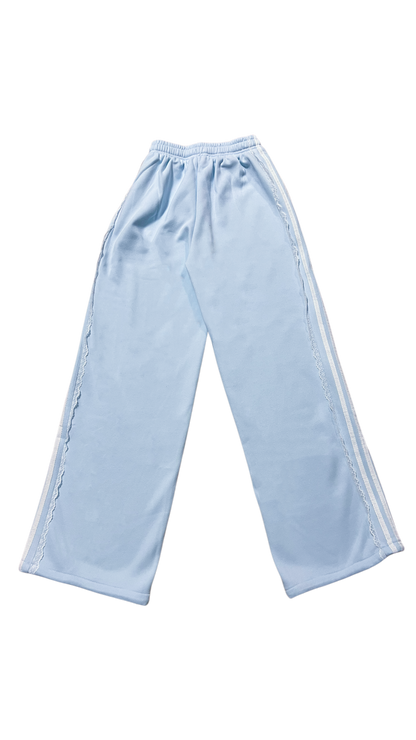 Lace tape sweatpants (skyblue)