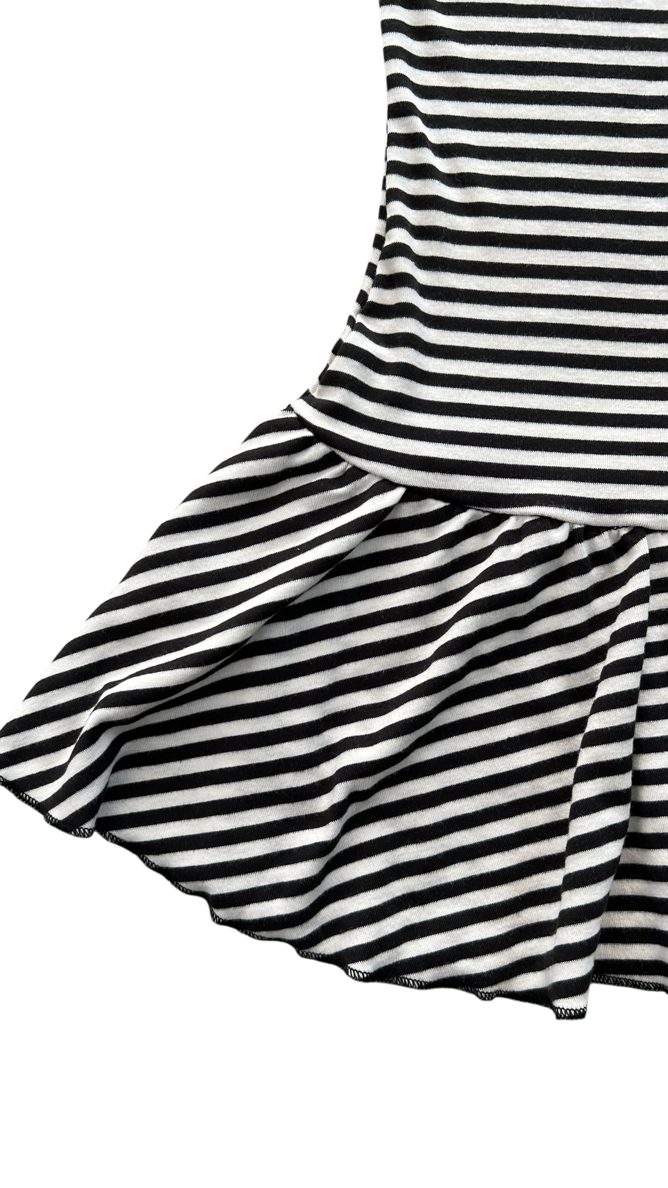 Twee stripe mini dress (ivory)