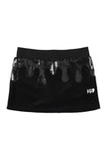 Melt Velour Skort Black Sequin