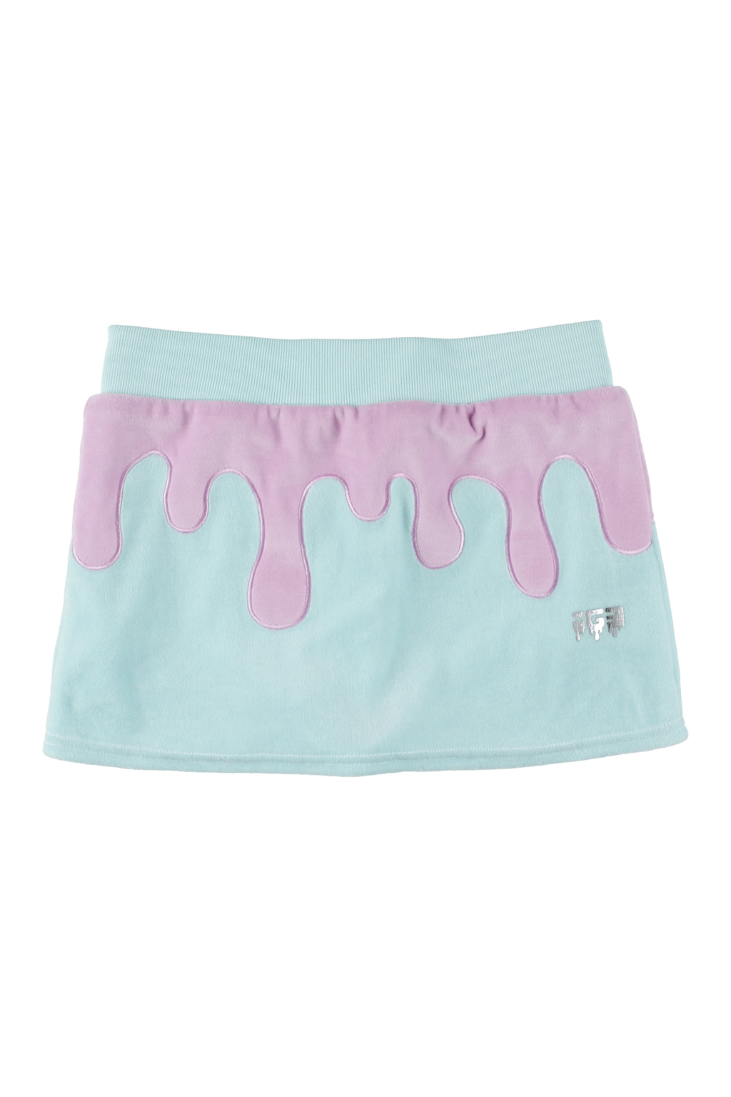 Melt Velour Skort Frost Mint