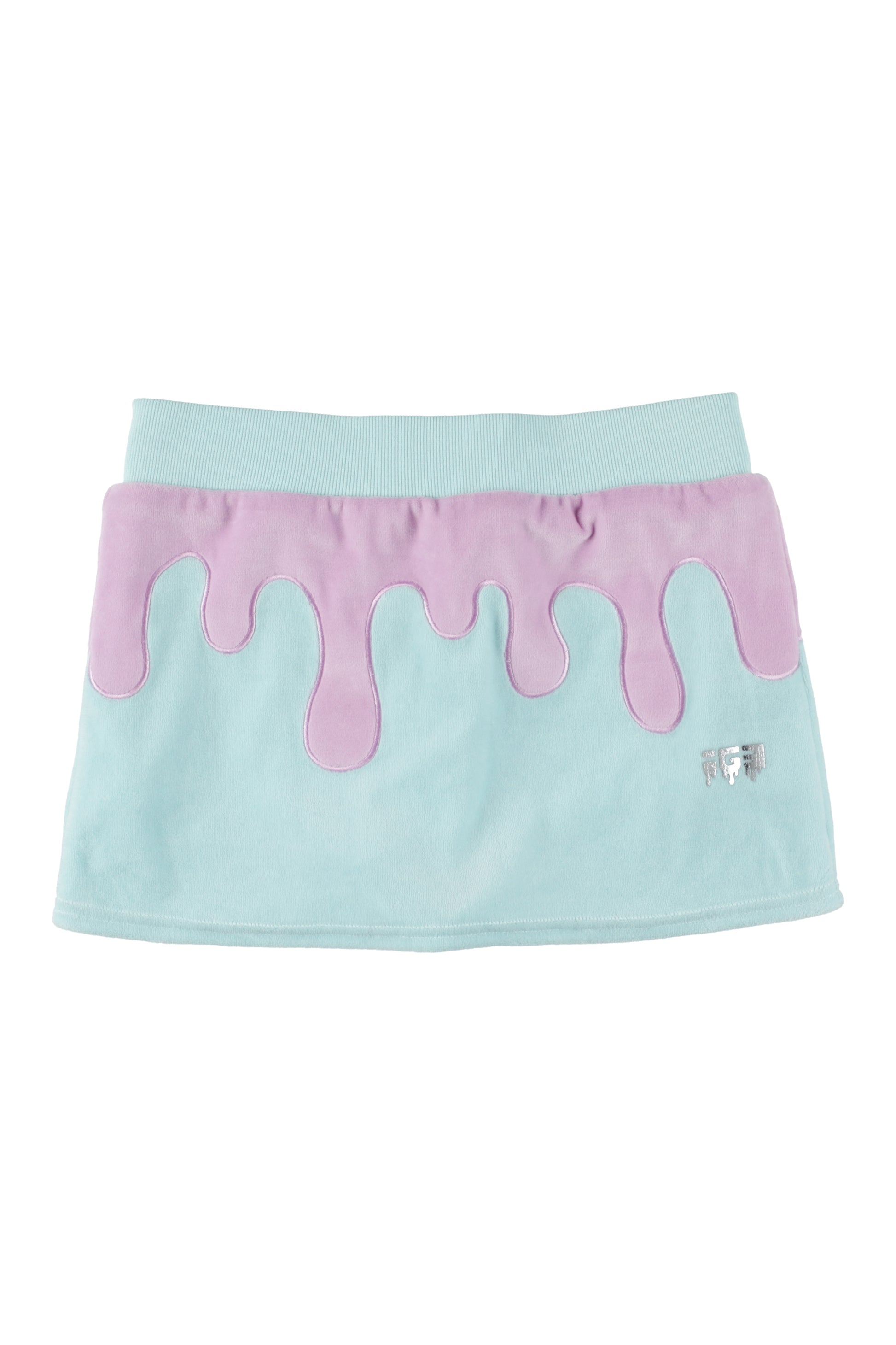 Melt Velour Skort Frost Mint
