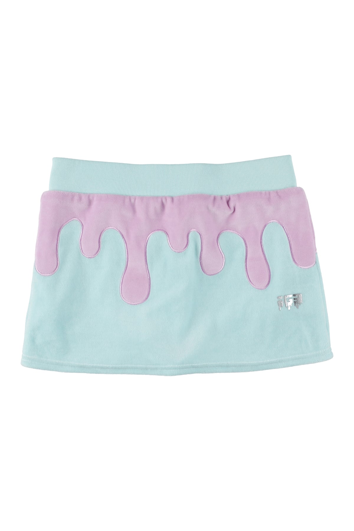 Melt Velour Skort Frost Mint