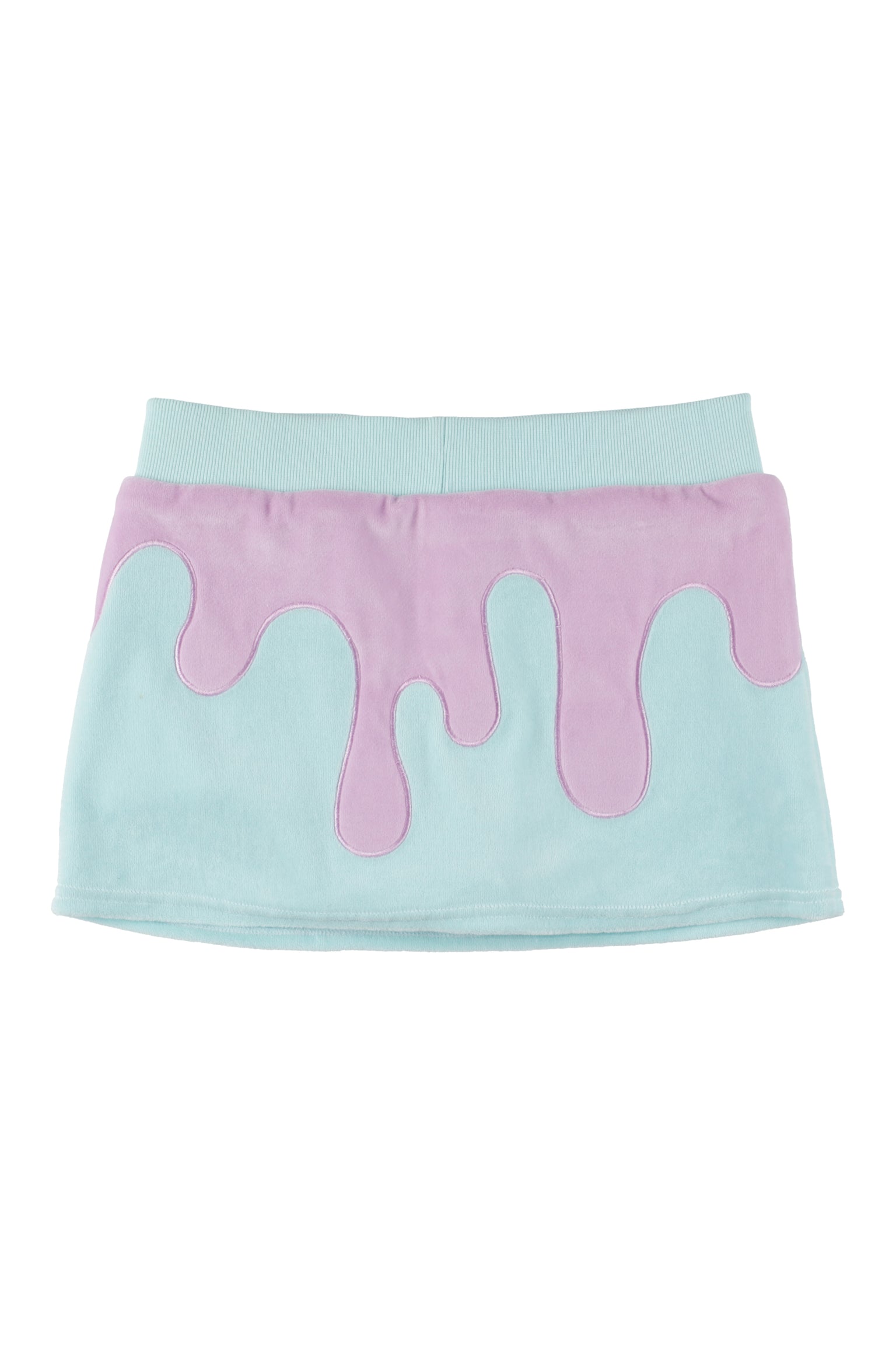 Melt Velour Skort Frost Mint