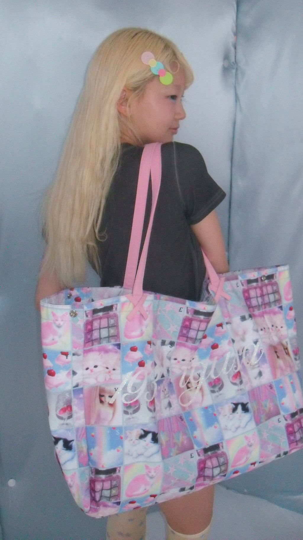 193 Cat big tote bag