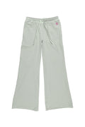 Milk Stripe Fleece Bootcut Pants Mint