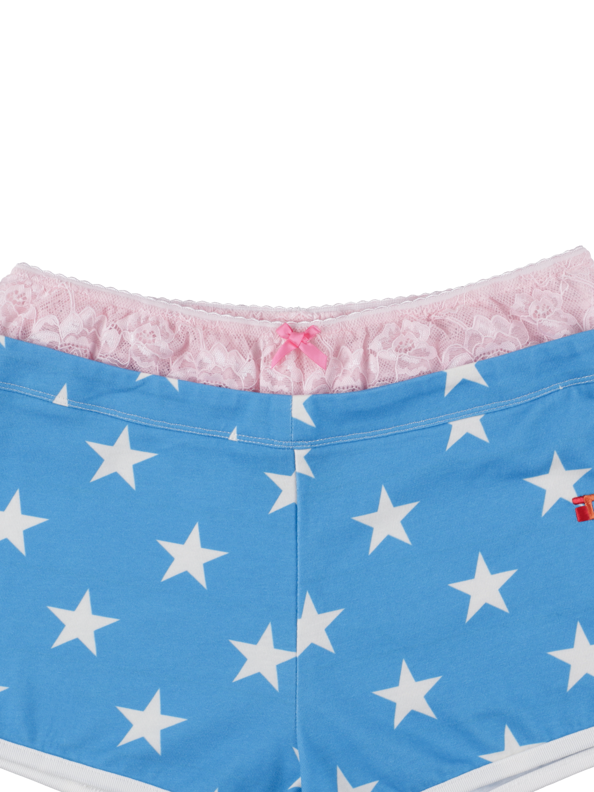 Star panty layered shorts