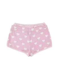 Heart panty layered shorts
