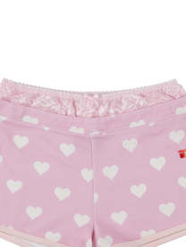 Heart panty layered shorts