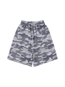 Sugar camouflage waffle shorts gray