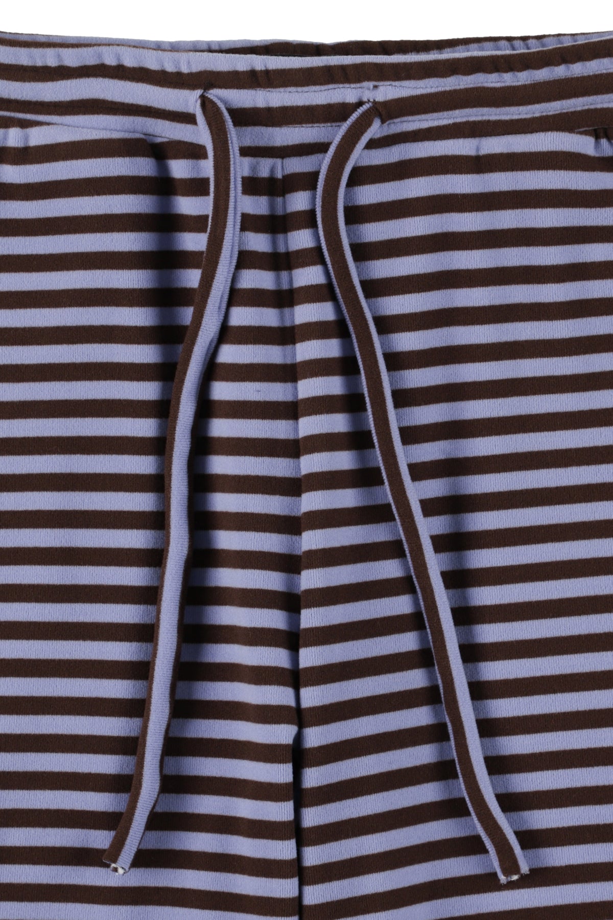 Milk Stripe Fleece Bootcut Pants Blackberry