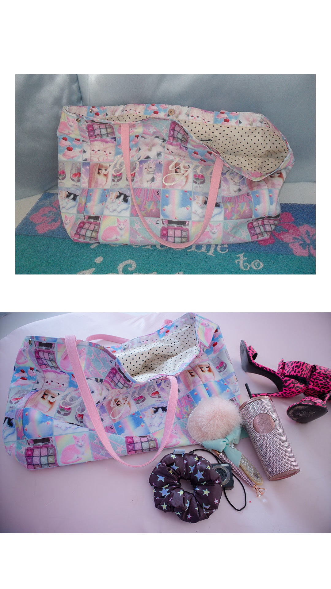 193 Cat big tote bag