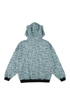 Mint leopard bear zip hoodie