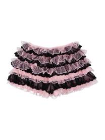 Star dot lace shorts PINK&amp;BLACK
