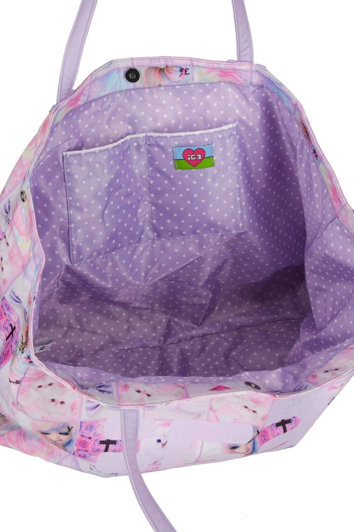 Goth Cat Big Tote Bag
