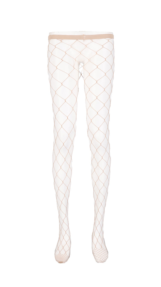 Nudy net tights (beige)