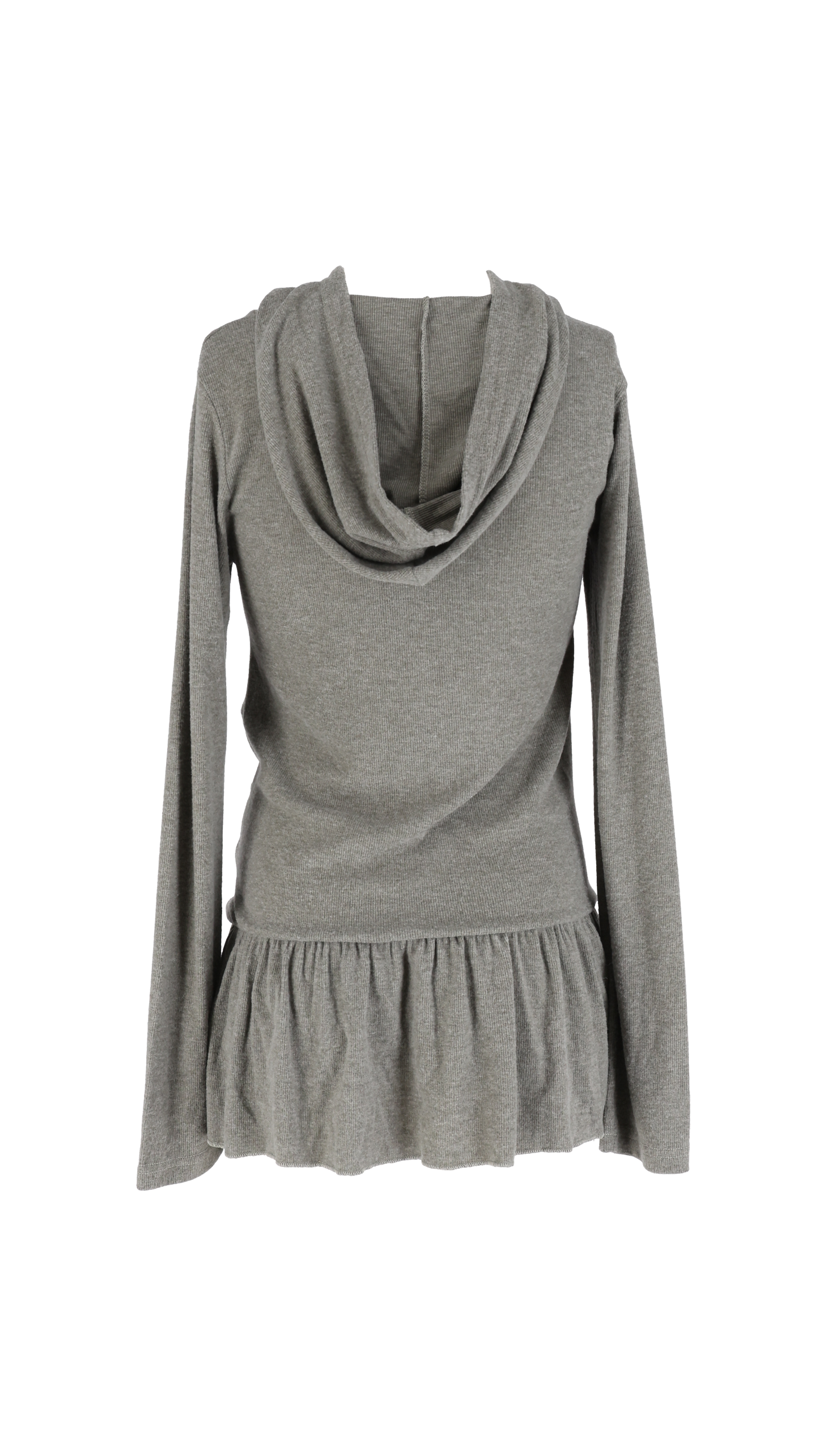 193 Chakra hoodie dress (khaki gray)