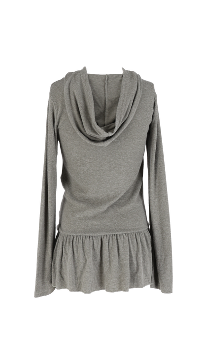 193 Chakra hoodie dress (khaki gray)