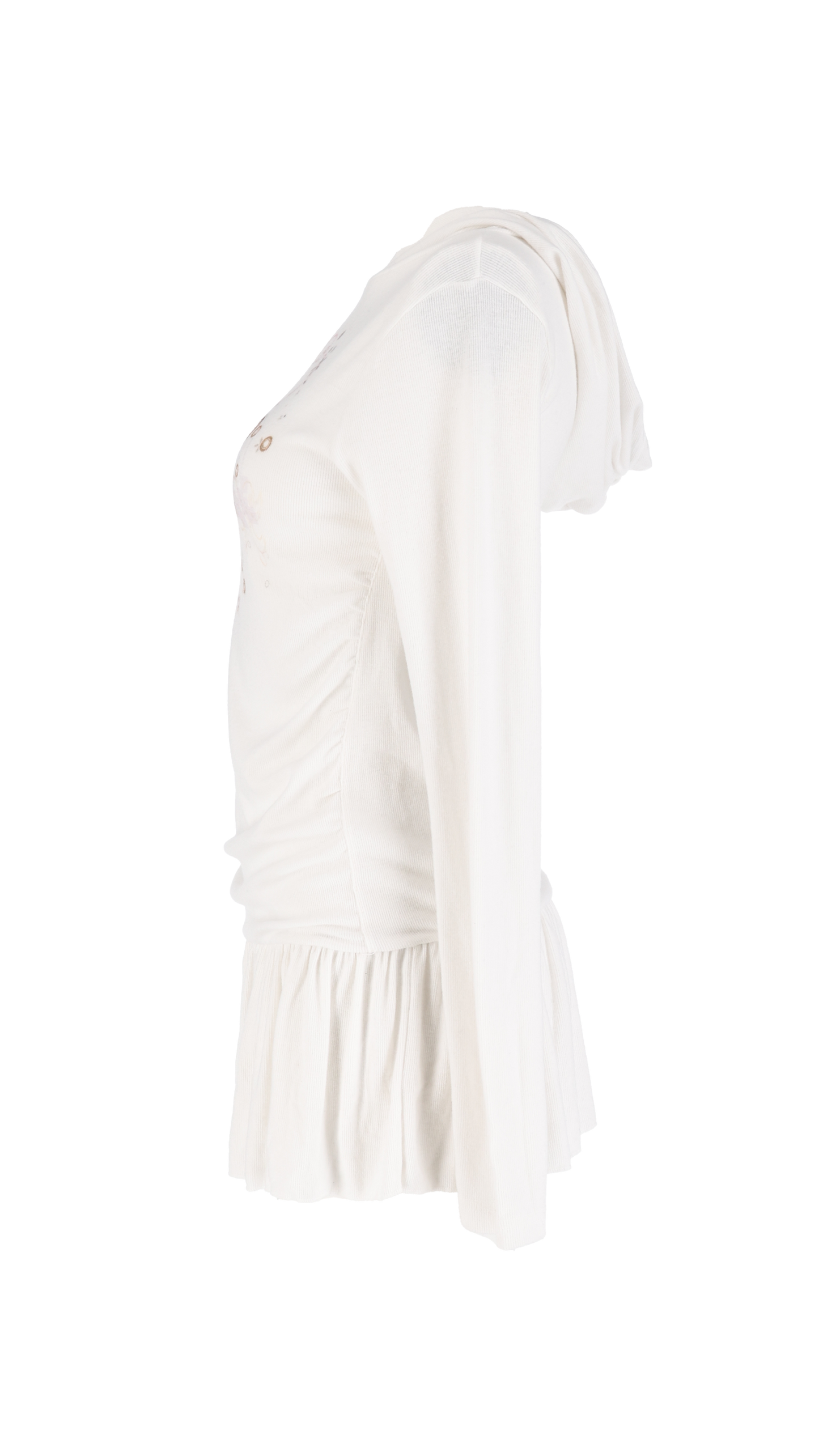 193 Chakra hoodie dress (white)