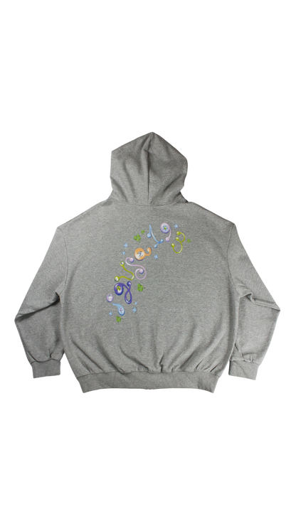 [193xEma] Familia hoodie zip-up (gray)