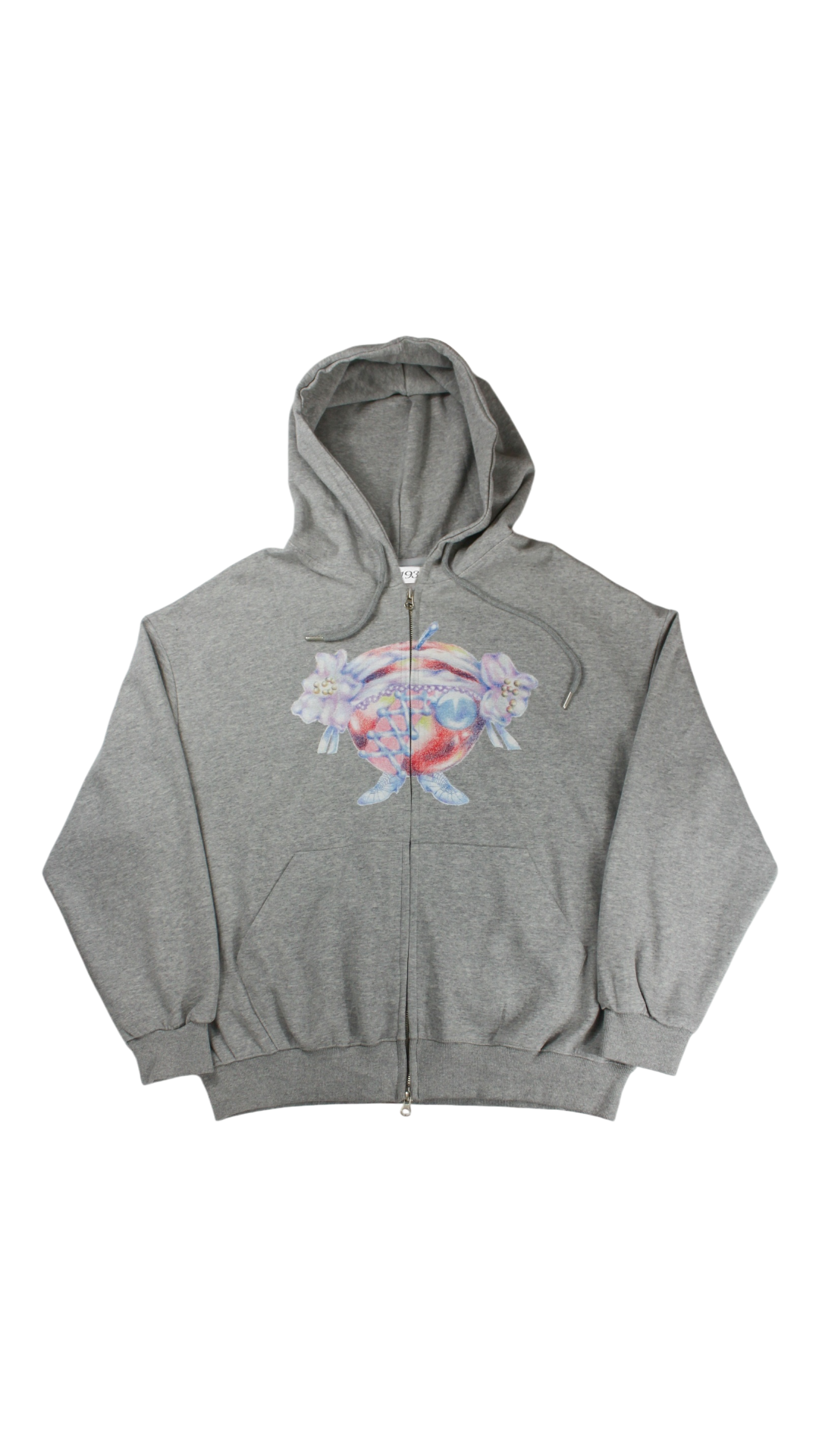 [193xEma] Familia hoodie zip-up (gray)