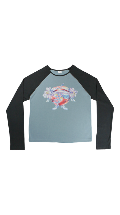 [193xEma] Familia raglan tee (navy)