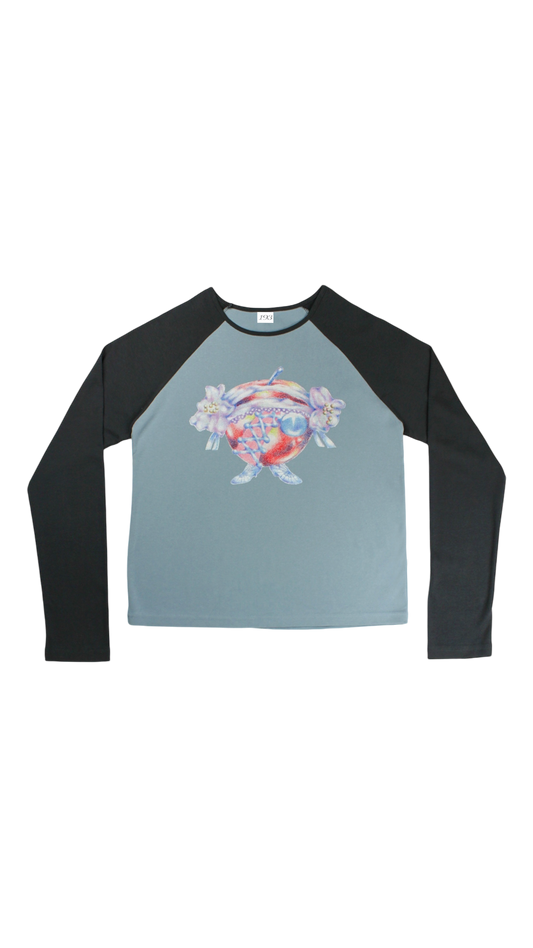 [193xEma] Familia raglan tee (navy)