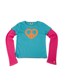 Heart Peace Layered Top