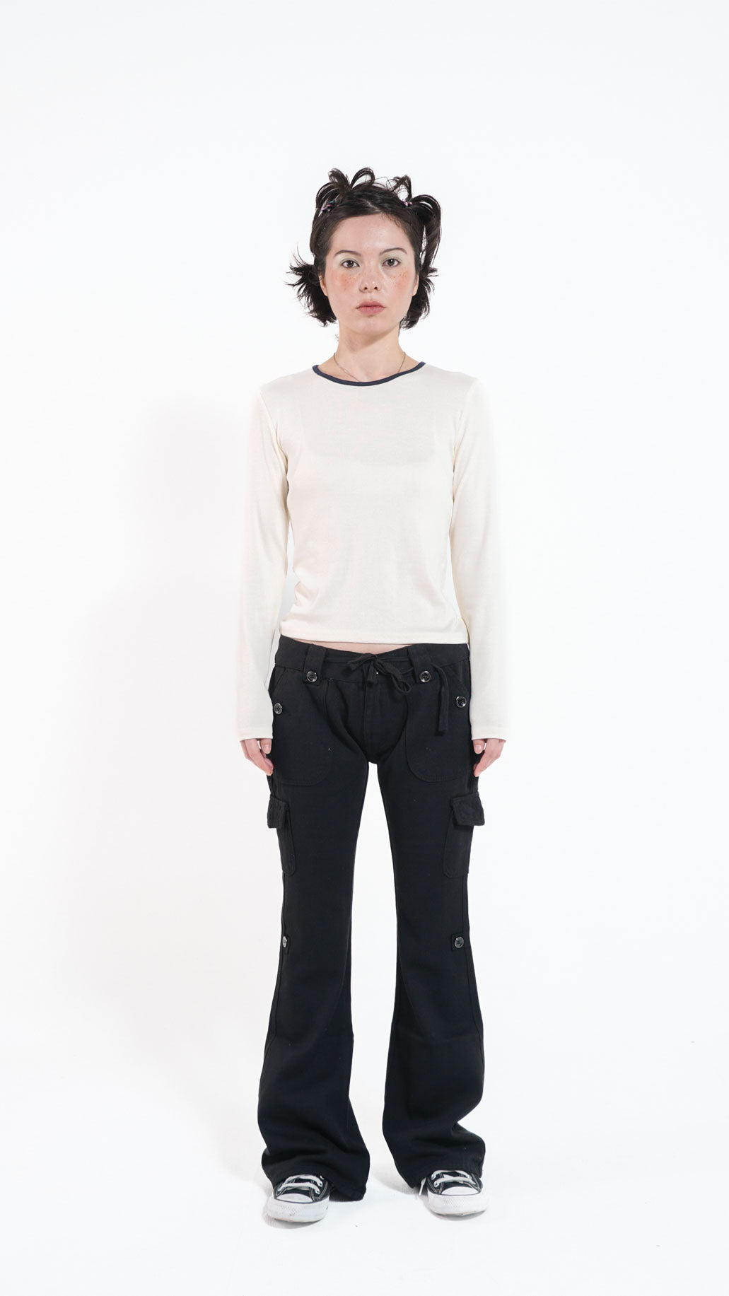 Basic linger L/S tee (ivory)