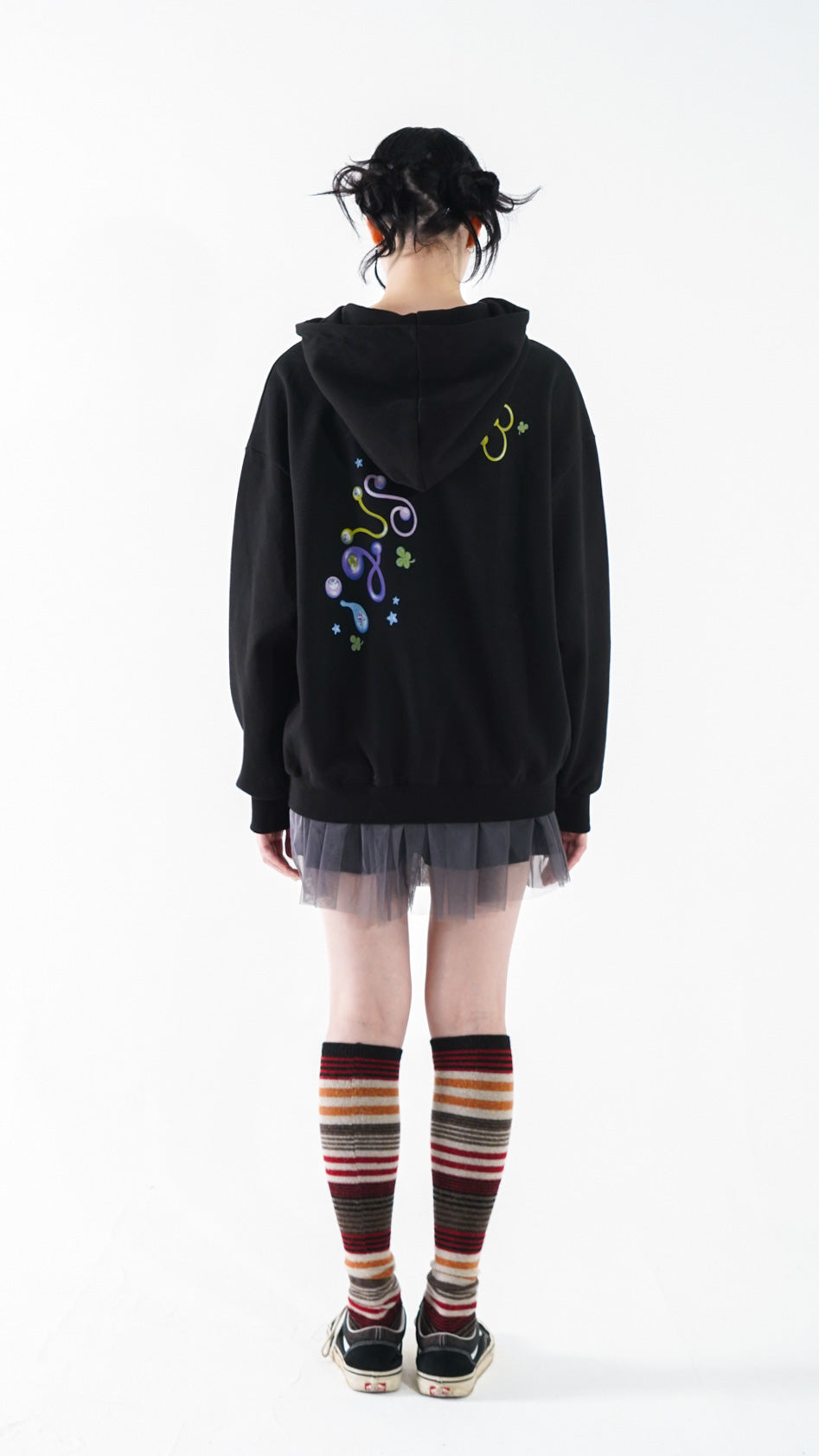 [193xEma] Familia hoodie zip-up (black)