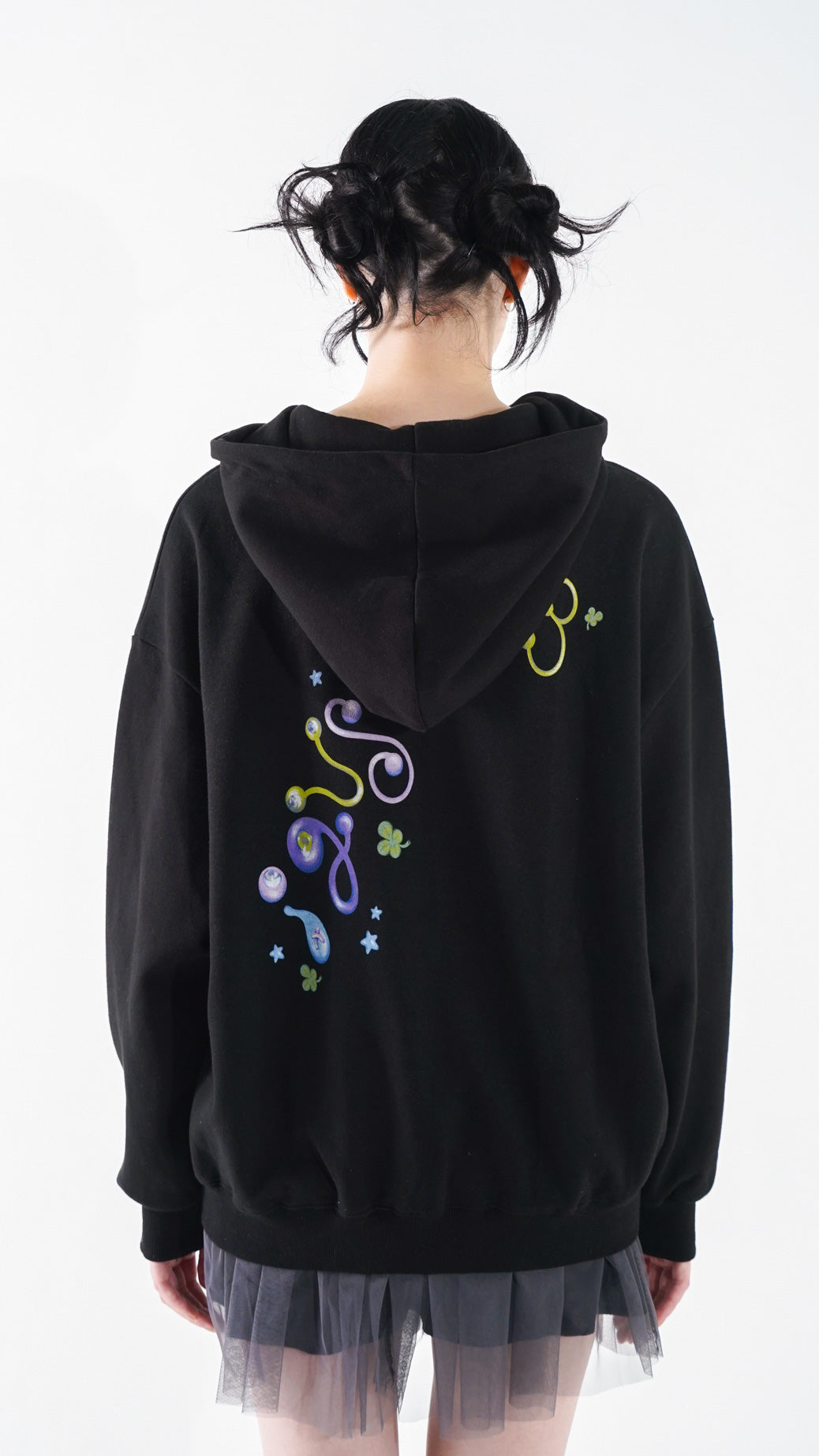 [193xEma] Familia hoodie zip-up (black)