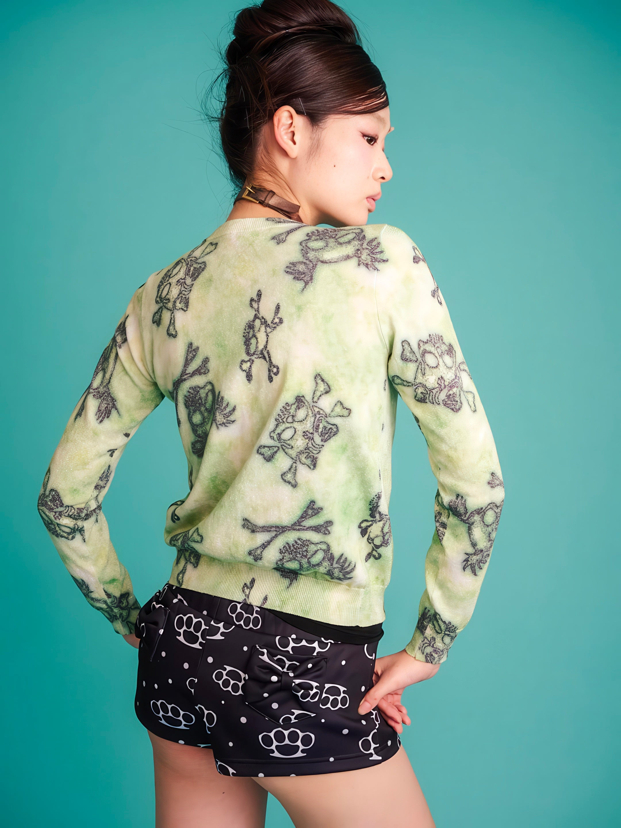 Glitter Skull Cardigan