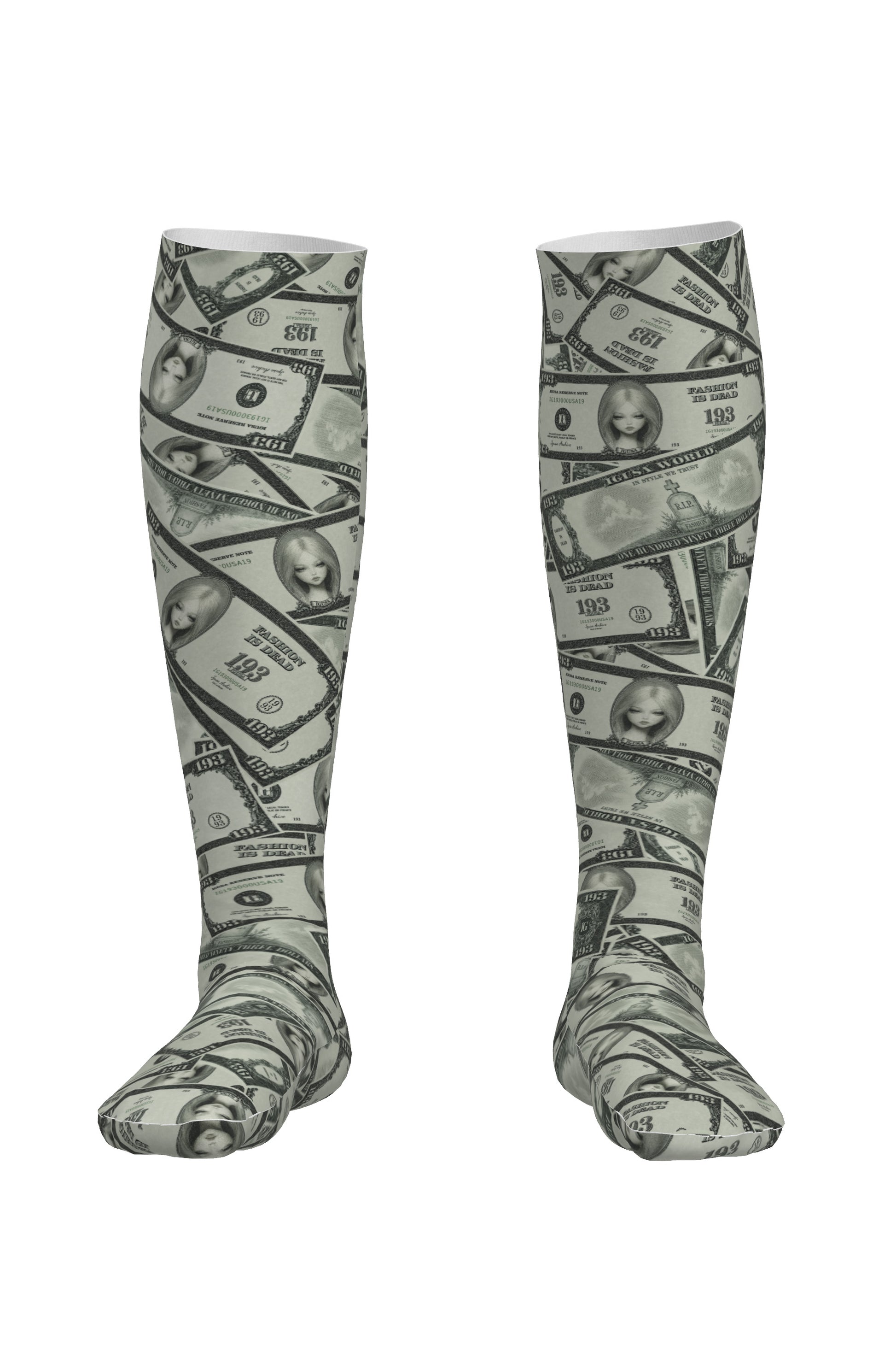 Fake Money Knee-high
