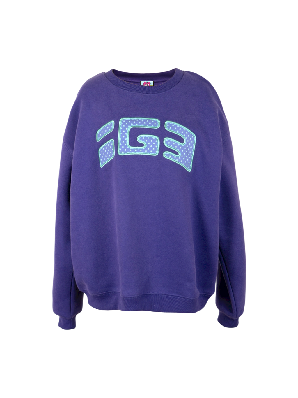 Patch Sweatshirt (Purple)
