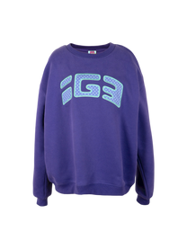 Patch Sweatshirt (Purple)
