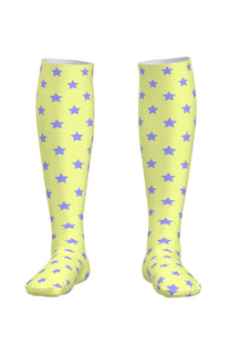 Yellow Star Knee-High