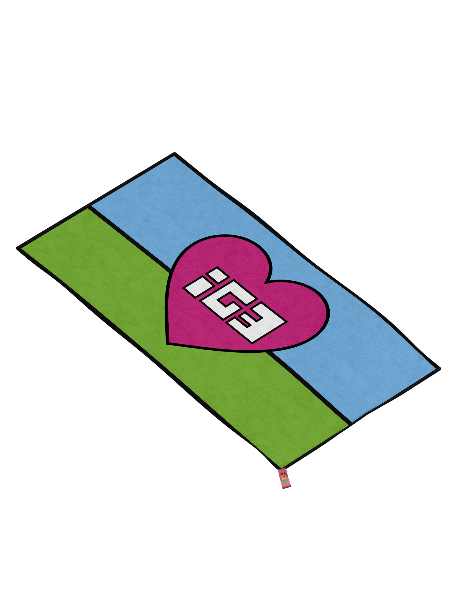 Heart Logo Beach Towel